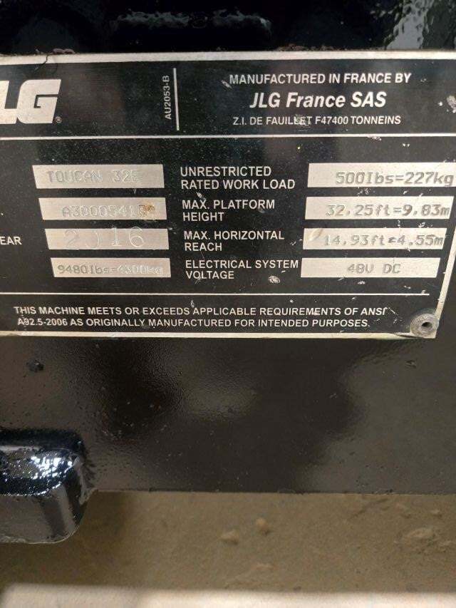 2016 JLG Toucan 32E-12