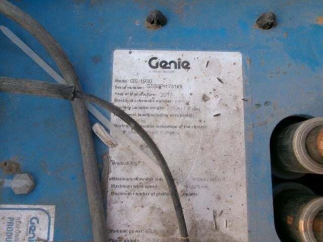 2017 Genie GS-1930-14