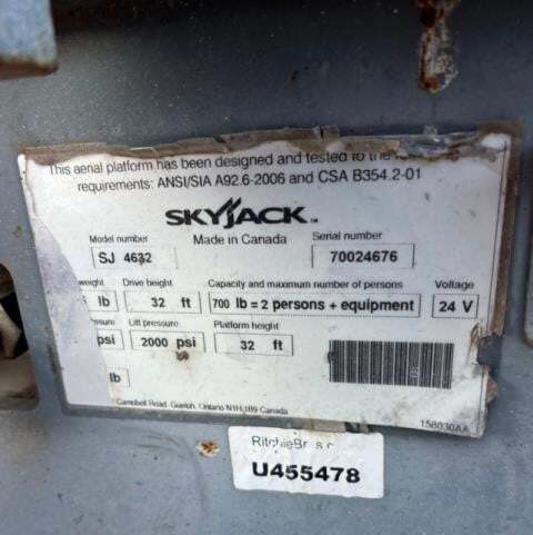 2015 Skyjack SJ4632-16