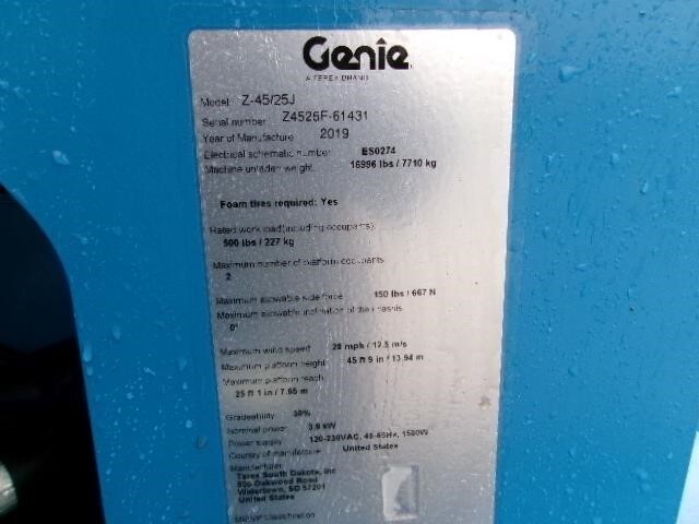 2019 Genie Z-45/25J DC-25
