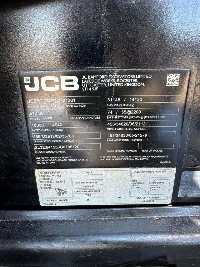 2020 JCB 510-56-39