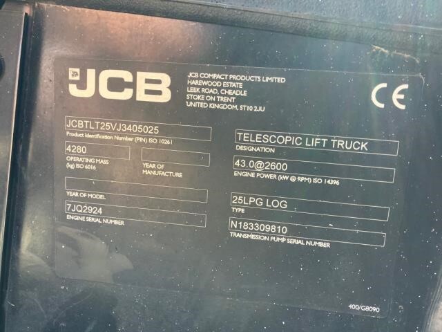 2020 JCB TLT 25G-6
