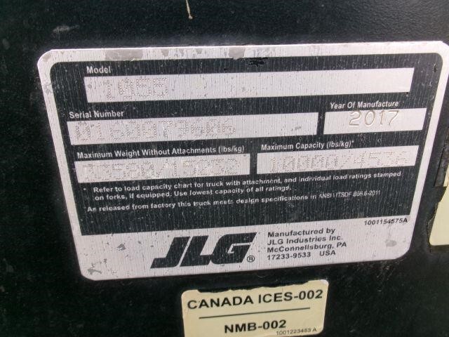 2017 JLG 1055-20