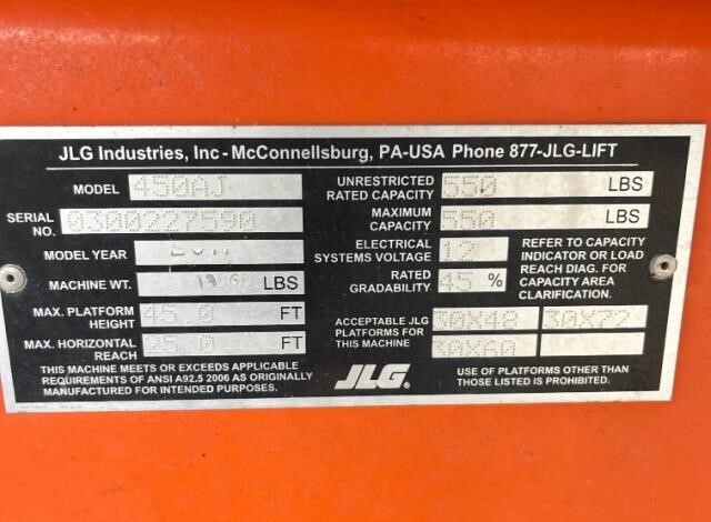2017 JLG 450AJ-17