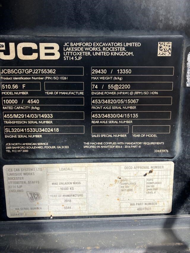 2019 JCB 510-56-6