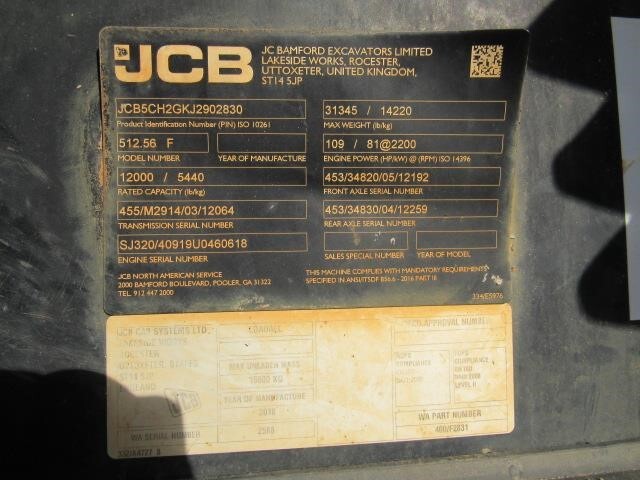 2018 JCB 512-56-26