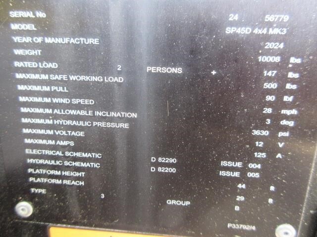 2026 Niftylift SP45 4X4-25