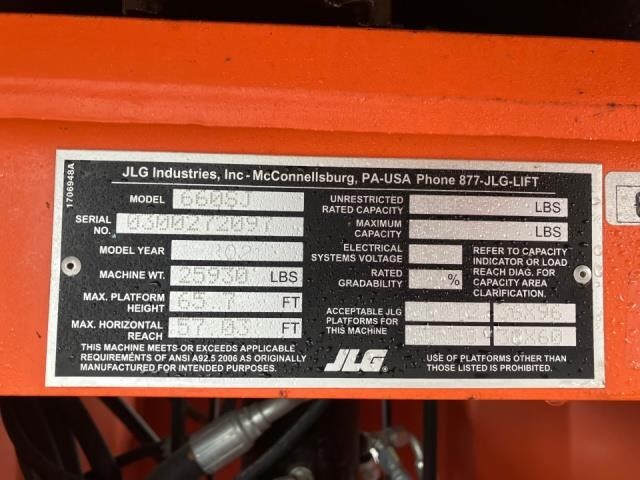 2021 JLG 660SJ-6