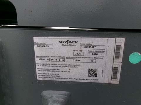 2026 Skyjack SJ1056 TH-7