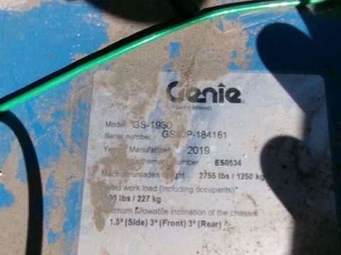 2019 Genie GS-1930-17