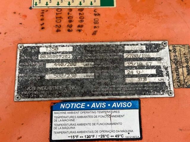 2018 JLG T350-13