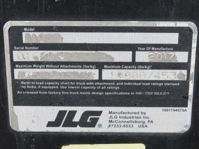 2017 JLG 1055-29