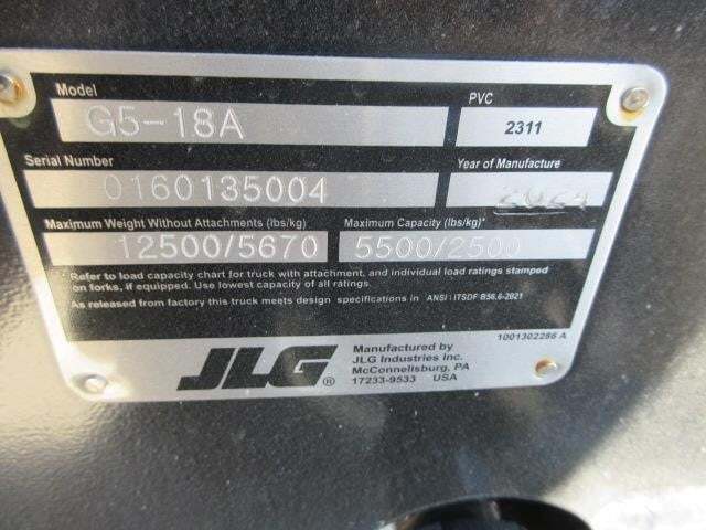 2025 JLG G5-18A-25