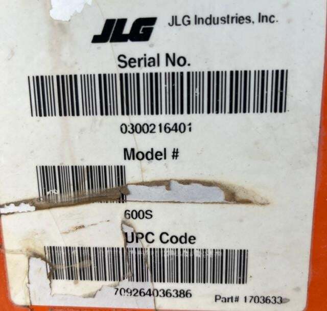 2016 JLG 600S-18