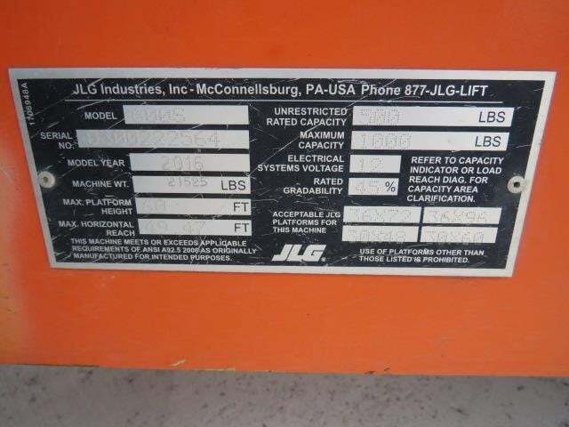 2016 JLG 600S-18