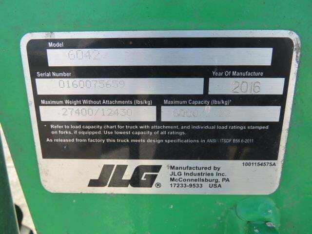 2016 JLG 6042-24