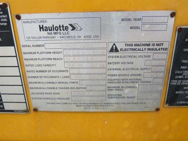 2021 Haulotte 3632T-21