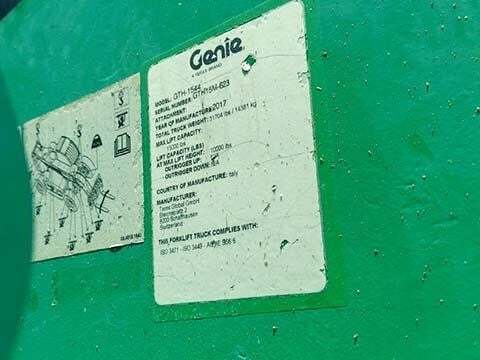 2018 Genie GTH-1544-36