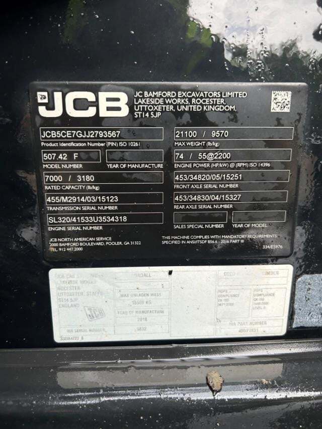 2019 JCB 507-42-6