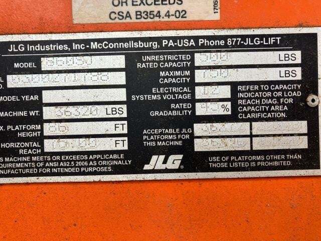 2020 JLG 860SJ-6
