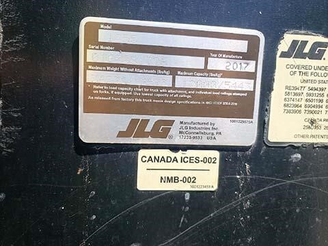 2017 JLG 1255-35