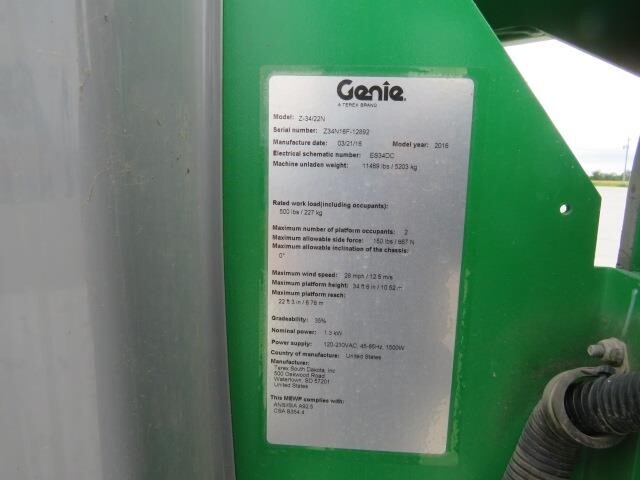 2016 Genie Z-34/22 N-22