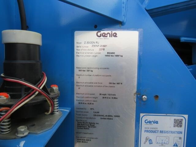 2018 Genie Z-30/20N RJ-21