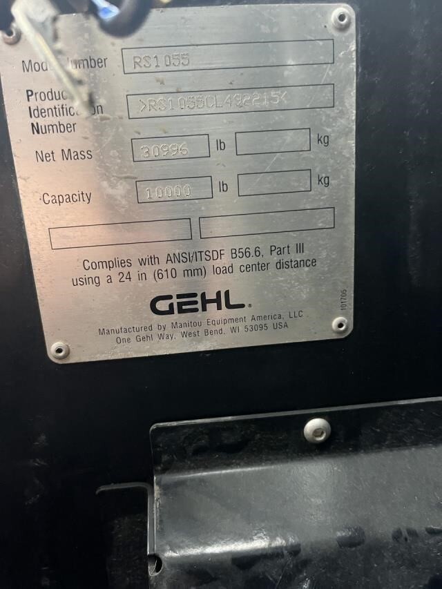 2019 Gehl RS10-55-20