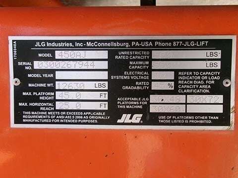 2020 JLG 450AJ-18