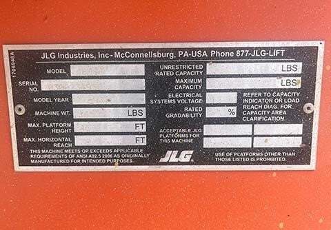 2017 JLG 460SJ-16