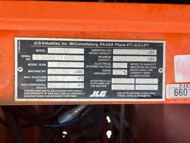 2021 JLG 660SJ-6