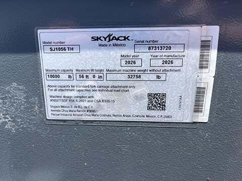 2026 Skyjack SJ1056 TH-21