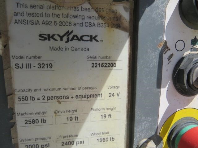 2020 Skyjack SJ3219-19