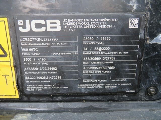 2018 JCB 508-66-24