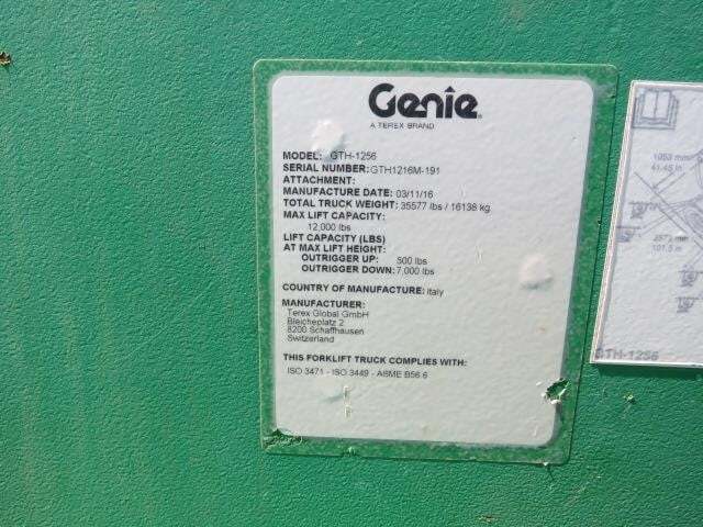 2016 Genie GTH-1256-25