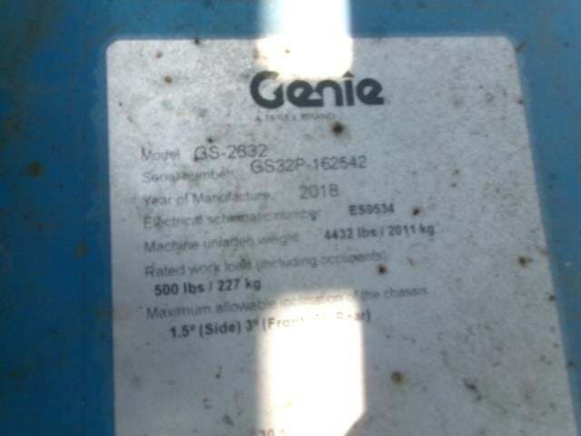 2018 Genie GS-2632-17