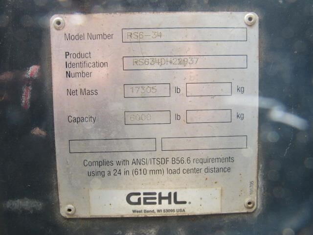 2016 Gehl RS6-34-24