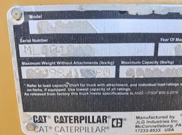 2019 CAT TL943D-21