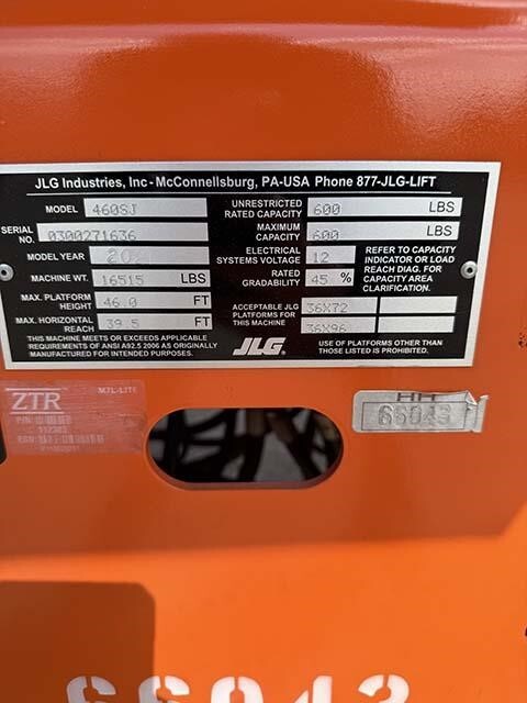 2021 JLG 460SJ-52
