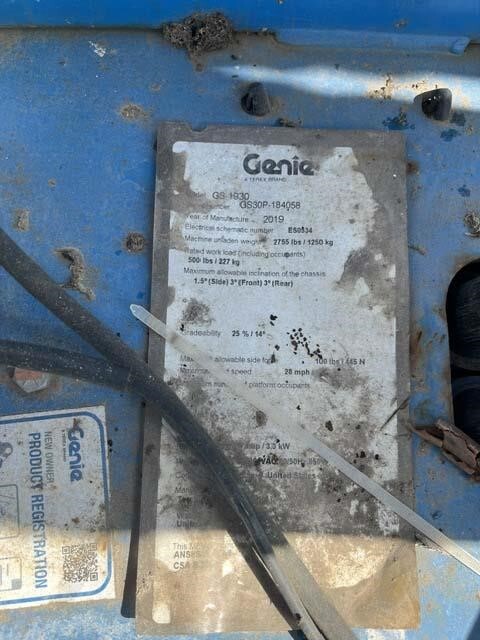 2019 Genie GS-1930-15