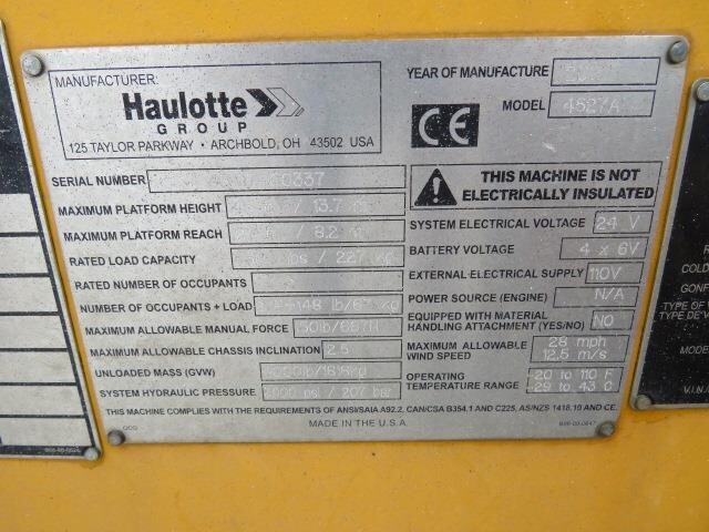 2017 Haulotte 4527A-20