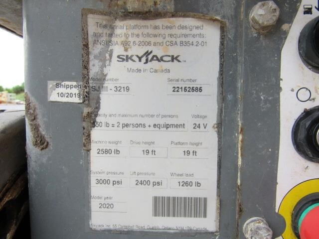 2020 Skyjack SJ3219-19