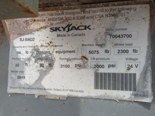 2019 Skyjack SJ4632-20
