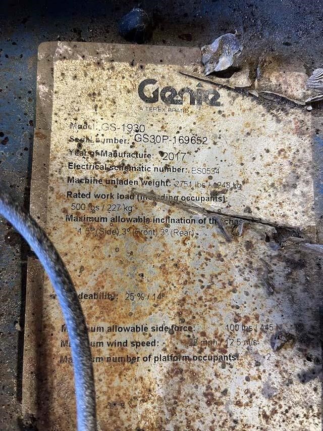 2015 Genie GS-1930-16