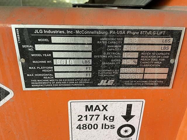 2018 JLG 340AJ-7