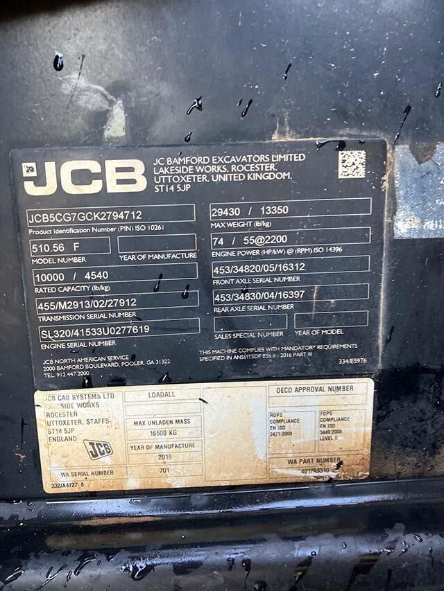 2019 JCB 510-56-6