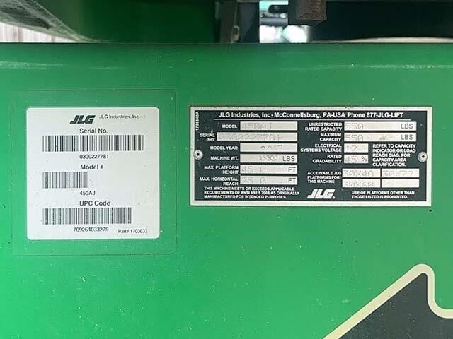 2017 JLG 450AJ-27