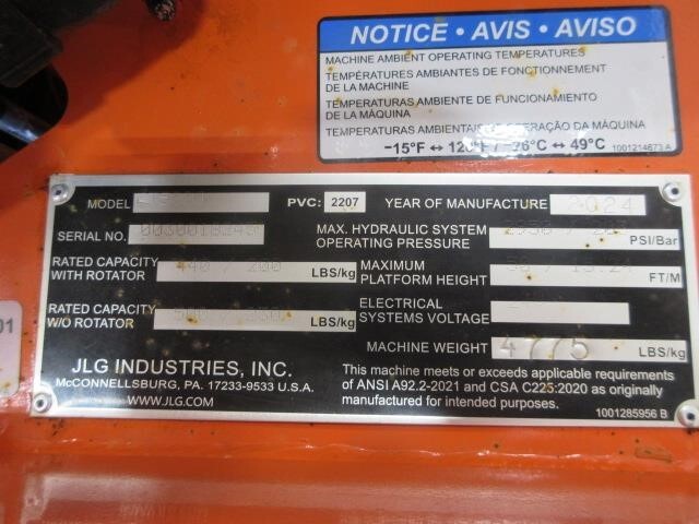 2026 JLG ET500J-29