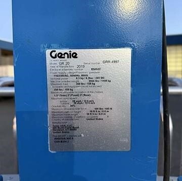 2019 Genie GR-20-6