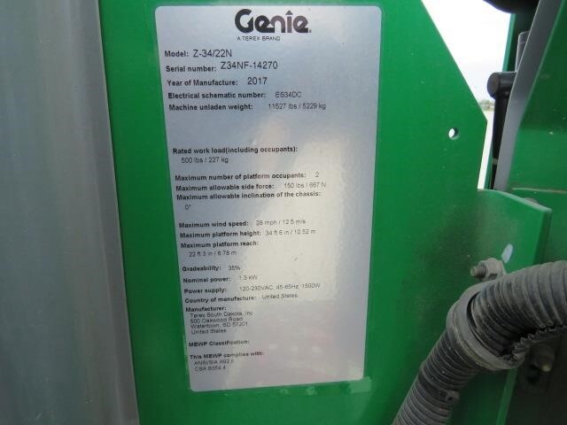 2017 Genie Z-34/22 N-20